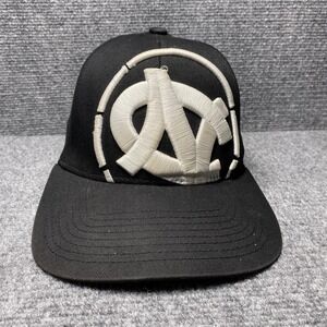North Carolina Tar Heels Hat Cap Fitted Mens Large NCAA Basketball Black White